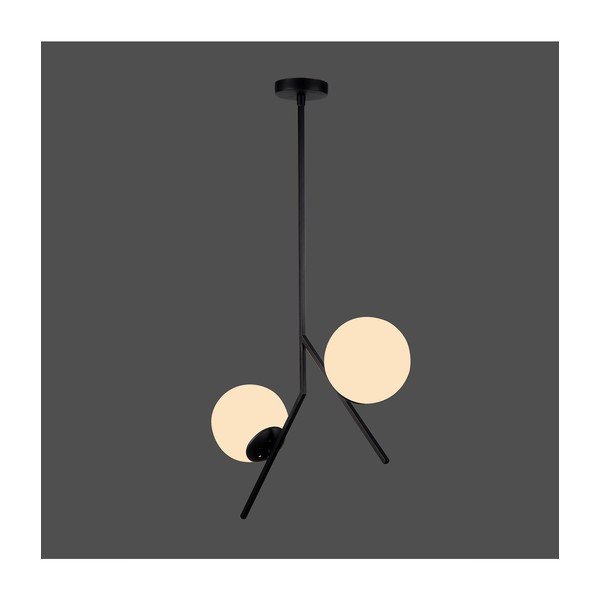 Juodas pakabinamas šviestuvas Squid Lighting Diagonal, aukštis 74 cm-image-4