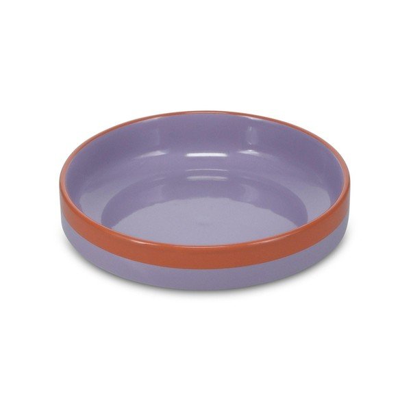 Oranžinės spalvos/violetinės spalvos iš akmens masės mažas dubuo 1,2 l Duo – ONA
