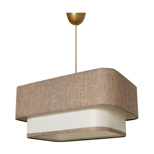 Kabantis šviestuvas smėlio spalvos/kreminės spalvos iš džiuto Varianza – Opviq lights