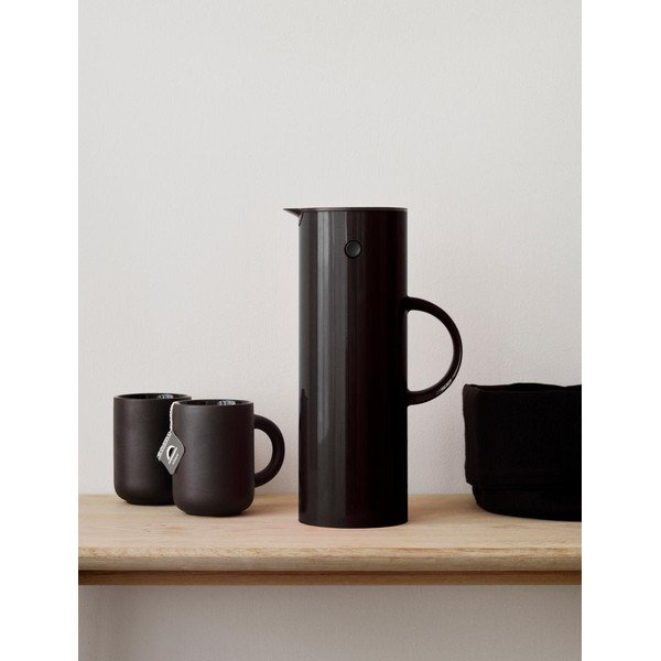 Juodos spalvos iš plastiko termosas 1 l EM77 – Stelton-image-1