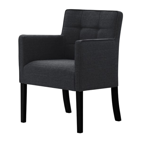 Antracito pilkos spalvos kėdė su juodomis buko medienos kojomis Ted Lapidus Maison Freesia