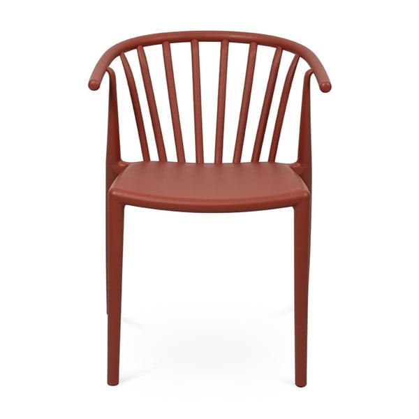 Rudos spalvos plastikinė sodo kėdė Capri – Bonami Essentials-image-2