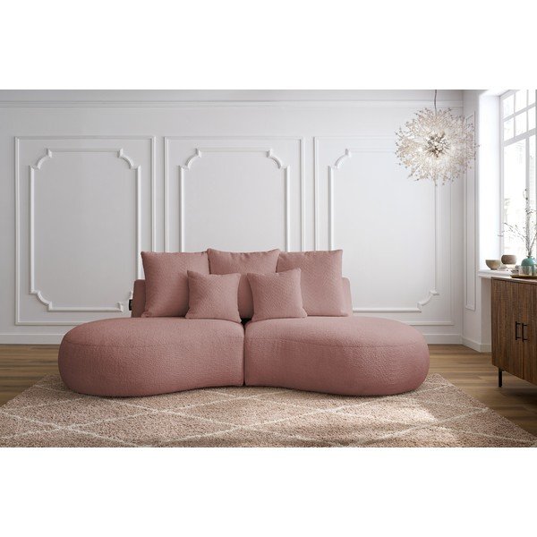 Rožinė sofa 260 cm Saint-Germain - Bobochic Paris-image-1