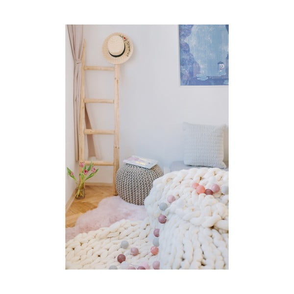 Oranžinės ir rožinės spalvos LED lempučių girlianda LUKKA, 30 lempučių-image-3