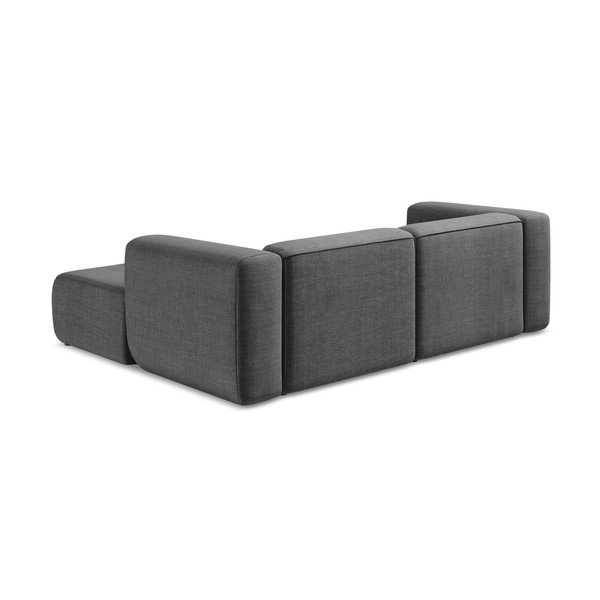 Pilkos spalvos kampinė sofa (su dešiniuoju kampu/su gultu) Ekahi – Makamii-image-4
