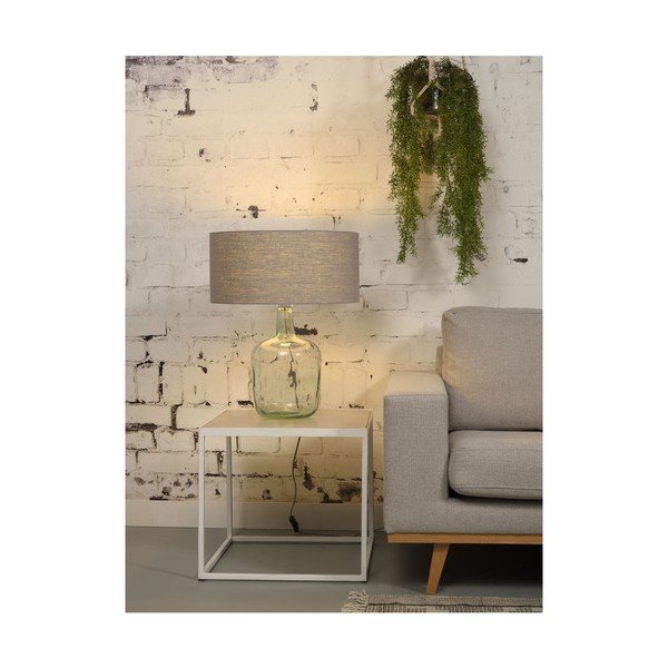 Stalo lempa su šviesiai pilku atspalviu ir perdirbto stiklo struktūra Good&Mojo Murano, ⌀ 47 cm-image-4