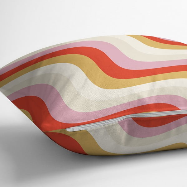 Dekoratyvinis pagalvės užvalkalas 43x43 cm Creamy Raspberry Swirl – Mila Home-image-2