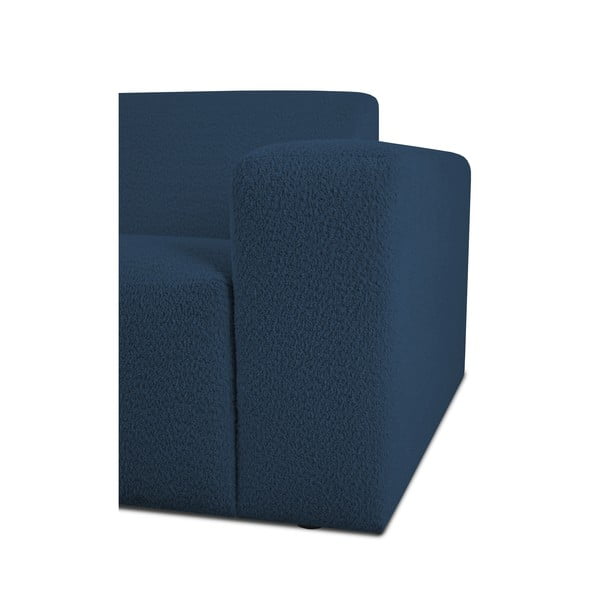 Iš boucle kampinė sofa tamsiai mėlynos spalvos (su kairiuoju kampu) Roxy – Scandic-image-3