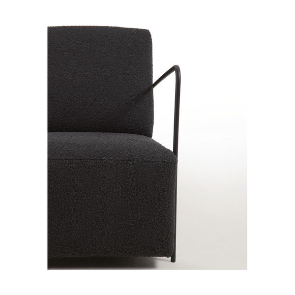 Juodas fotelis Gamer - Kave Home-image-4