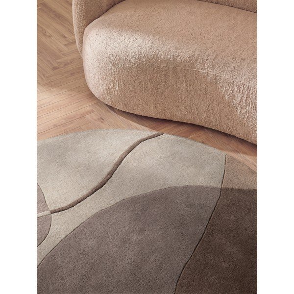Violetinės spalvos iš vilnos apvalios formos kilimas ø 200 cm Virelle – Villeroy&Boch-image-3