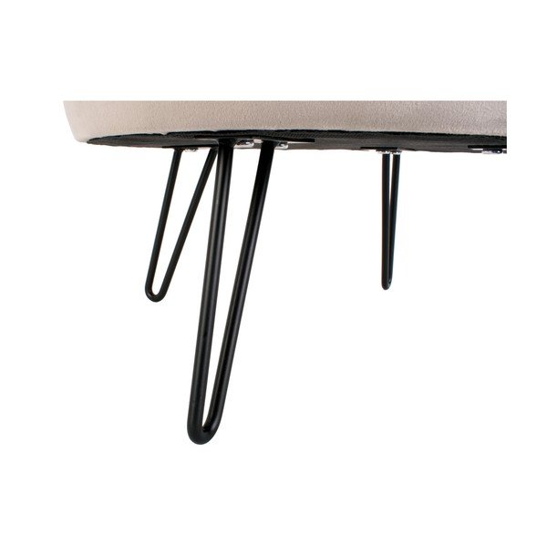Pilkos spalvos aksominis gultas augintiniams Leitmotiv Throne-image-1