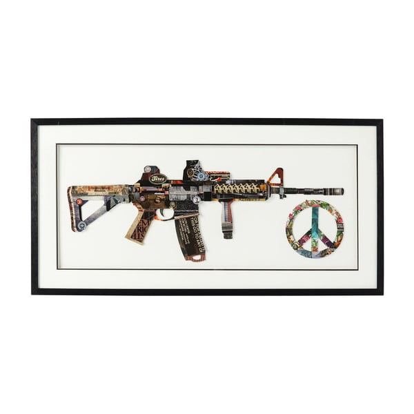 Paveikslas rėme Kare Design Art Peace No War, 100 x 50 cm