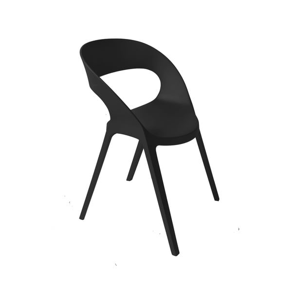 2 juodų sodo kėdžių rinkinys "Resol Carla