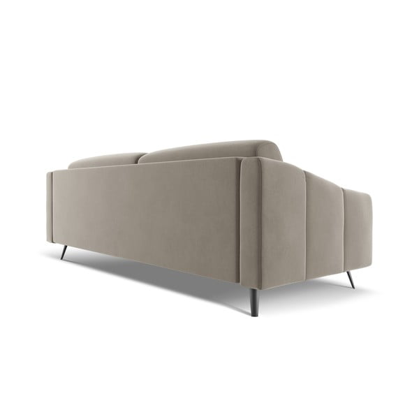 Smėlio spalvos iš velveto sofa 238 cm Nalu – Makamii-image-4