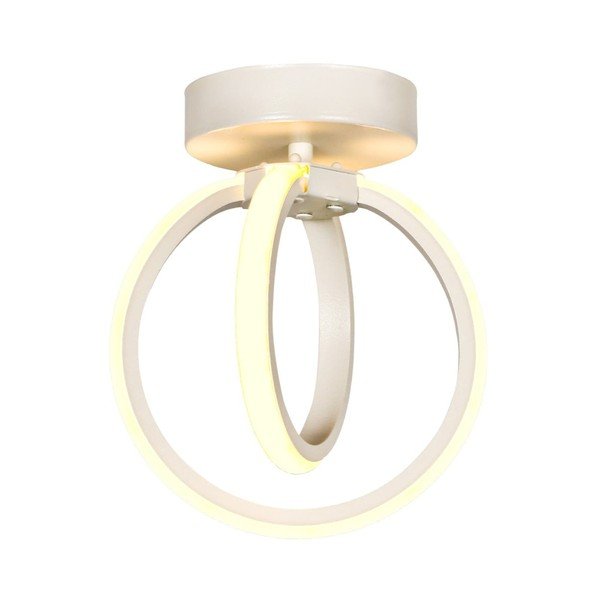 Baltos spalvos iš metalo lubinis šviestuvas LED Sezen – Squid Lighting