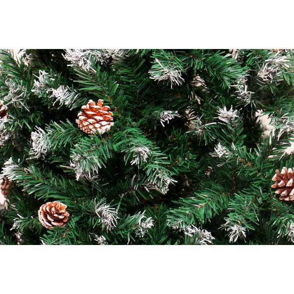 Dirbtinė eglutė su pušų spurgomis, aukštis 1,8 m-image-1