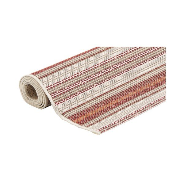 Smėlio ir raudonos spalvos lauko kilimas Floorita Riga, 135 x 190 cm-image-2