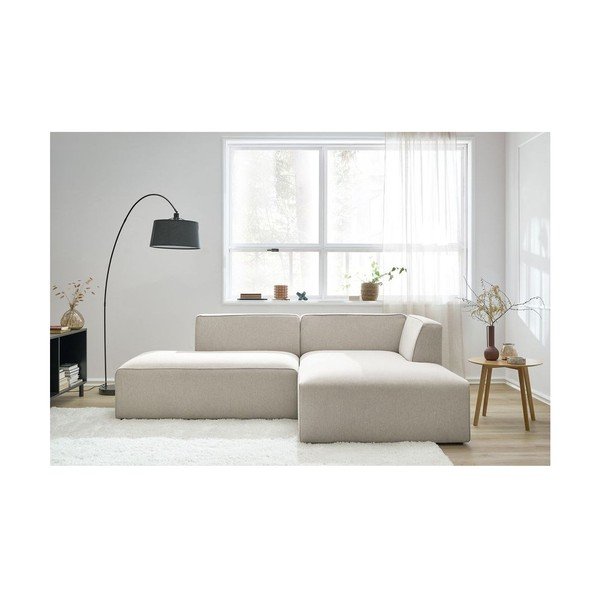 Smėlio spalvos modulinė kampinė sofa (su dešiniuoju kampu/„L“ formos) Megeve – Bobochic Paris-image-4