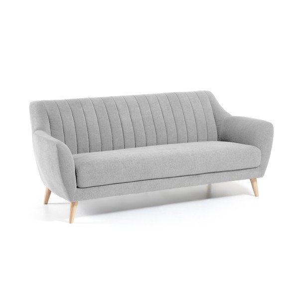 Šviesiai pilka sofa Kave Home Off-image-1