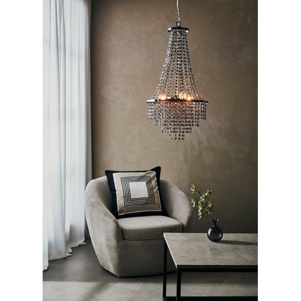 Juodas pakabinamas šviestuvas Markslöjd Allington Chandelier, ø 38 cm-image-1