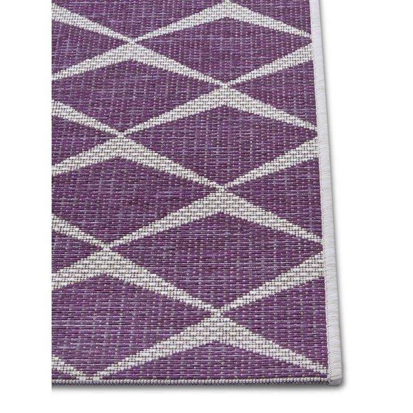Violetinės ir smėlio spalvos lauko kilimėlis NORTHRUGS Escala, 70 x 300 cm-image-2