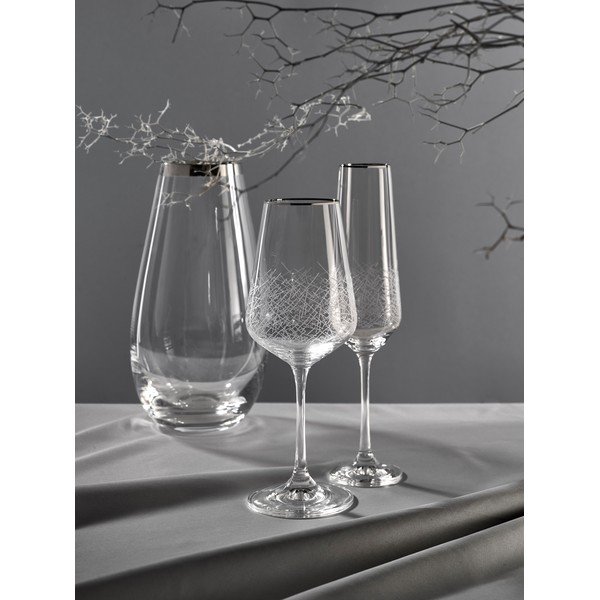 Stiklinė vaza Crystalex Frost, aukštis 13 cm-image-1