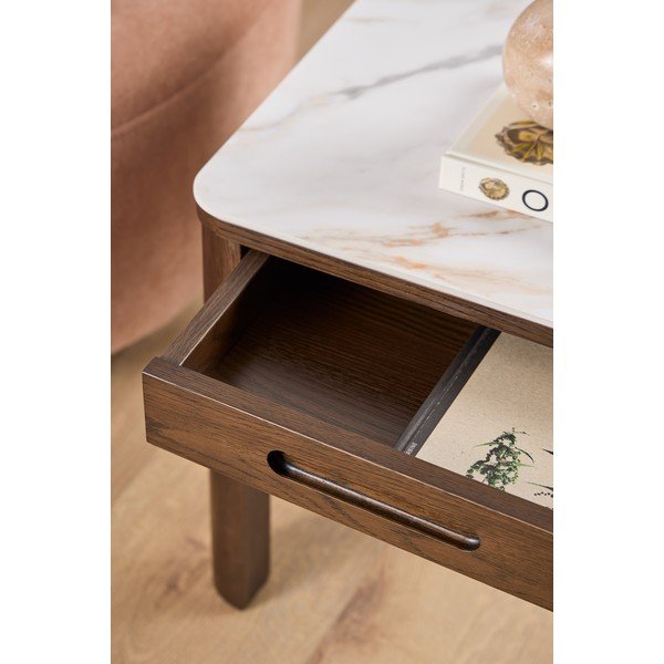 Iš keraminės plokštės šoninis stalas 45x45 cm Southampton – Actona-image-1