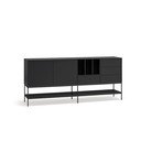 Šoninė spintelė juodos spalvos 220x98x45 cm Platt – Teulat