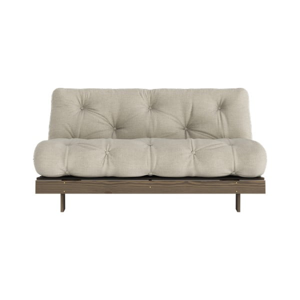 Sulankstoma sofa smėlio spalvos iš lino 160 cm Roots – Karup Design