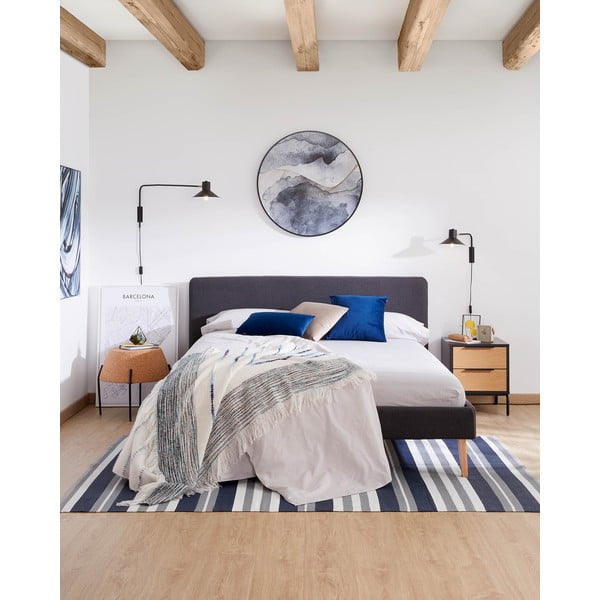 Juodos spalvos sieninė lempa ø 20 cm Aria – Kave Home-image-2