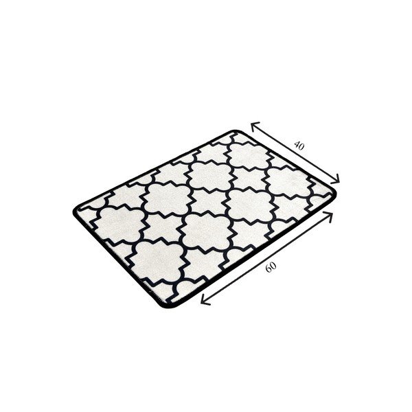 Juodos spalvos/smėlio spalvos vonios kilimėlis 40x60 cm Kupa – Foutastic-image-3