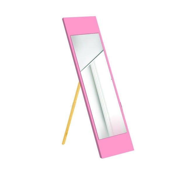 Stovintis veidrodis su rožiniu rėmu Oyo Concept, 35 x 140 cm