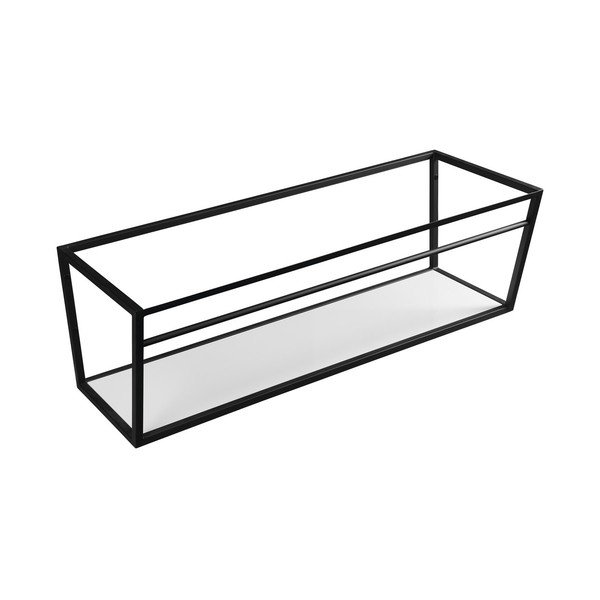 Iš plieno pakabinamas laikiklis kriauklei baltos spalvos/juodos spalvos 120x40 cm Ska – Sapho