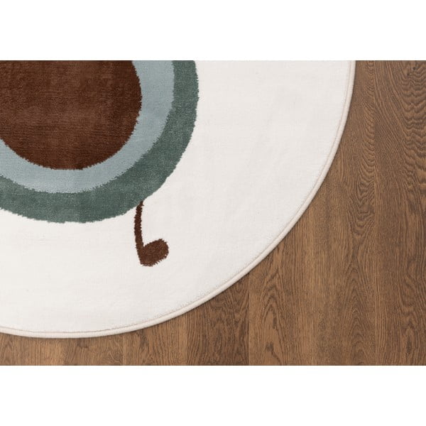 Mėtų spalvos/dramblio kaulo spalvos vaikiškas kilimas ø100 cm Avocado Mint – FD-image-3