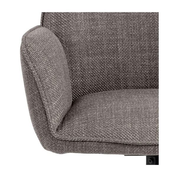 Šviesiai pilkos spalvos iš audinio valgomojo kėdžių komplektas su porankiais 2 vnt. Glenda – Actona-image-4