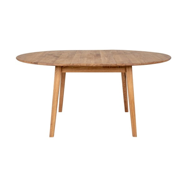 Iš ąžuolo masyvo apvalios formos prailginamas valgomojo stalas ø 118 cm Metz – House Nordic-image-2