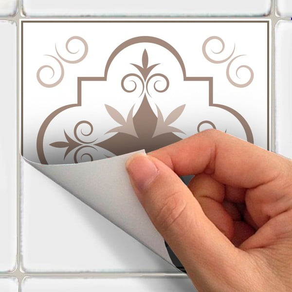 15 dekoratyvinių sieninių lipdukų rinkinys Ambiance Ezeiza, 15 x 15 cm-image-4