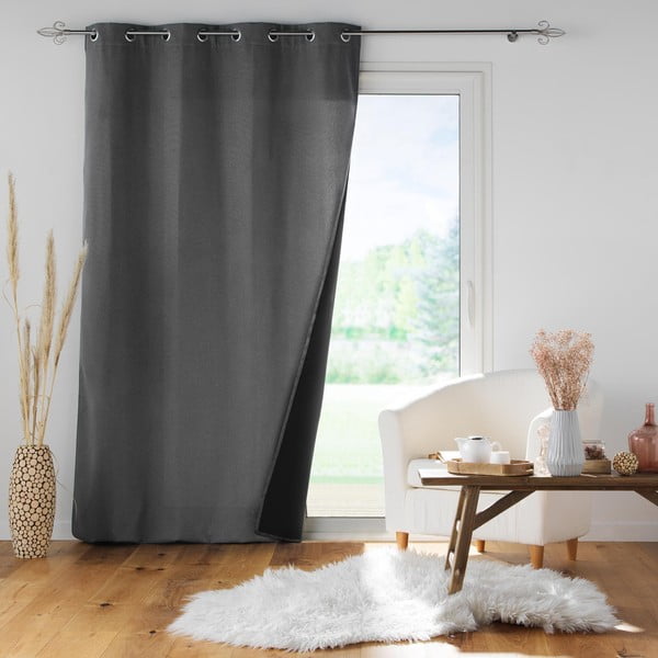 Garso izoliacija užuolaida antracito spalvos 140x260 cm Jupiter – douceur d'intérieur-image-2