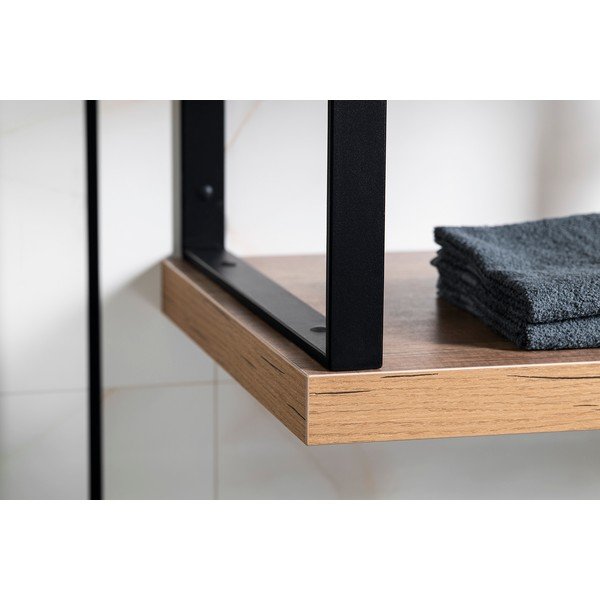 Iš plieno stalviršio atrama juodos spalvos 49x4 cm – Sapho-image-2