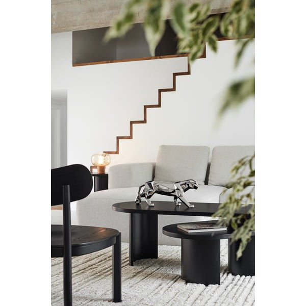 Juodos spalvos uosio kavos staliukas 120x50 cm Nori - Teulat-image-1