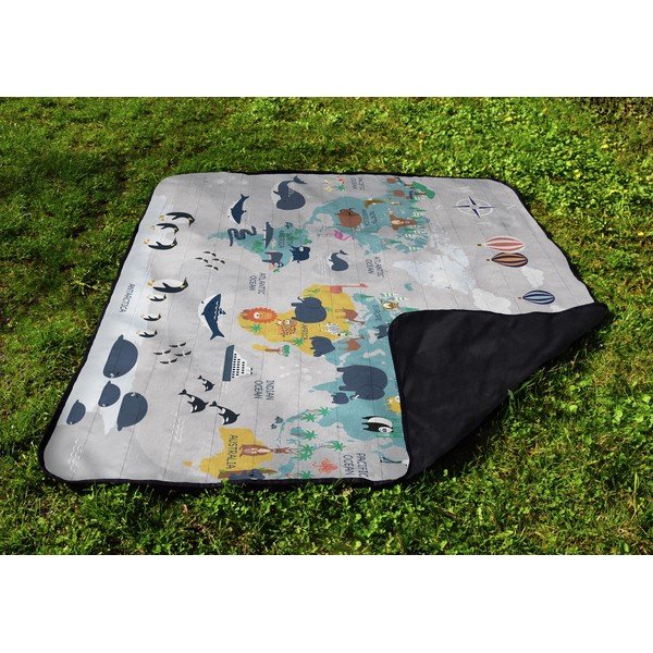 Iš mikropluošto iškylai antklodė ir pledas 145x180 cm Travel Around The World – Butter Kings-image-3