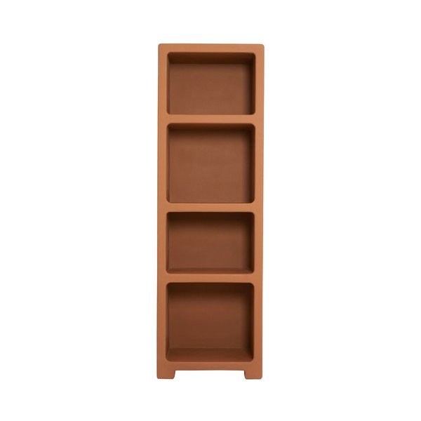Terakotos spalvos pastatoma lentyna 60x190x35 cm Naluno – Light & Living-image-2