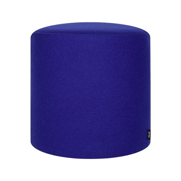 Mėlynos spalvos pufas iš vilnos Folk – noo.ma