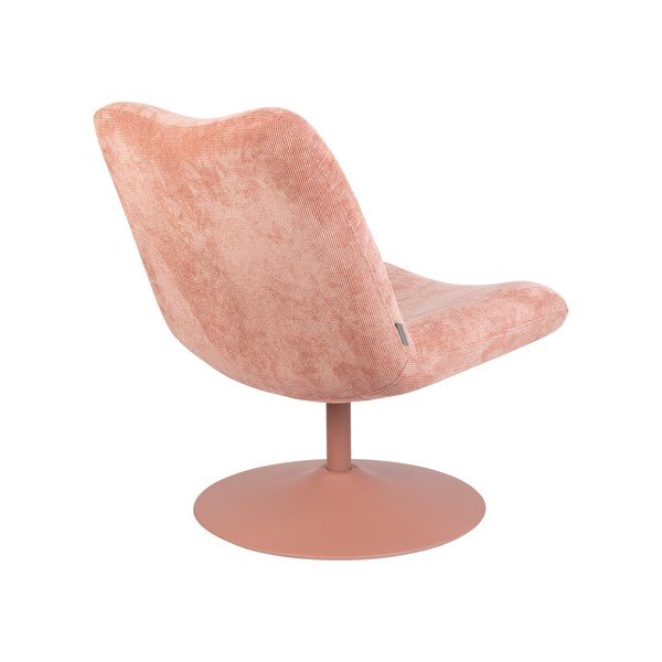 Krėslas rožinės spalvos iš velveto Bubba – Zuiver-image-4