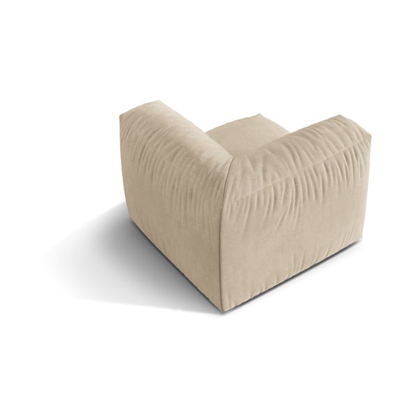 Smėlio spalvos iš velveto modulinė sofos dalis (kintama) Martina – Micadoni -image-3