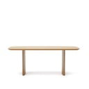 Valgomojo stalas natūralios spalvos iš ąžuolo 100x200 cm Litto – Kave Home