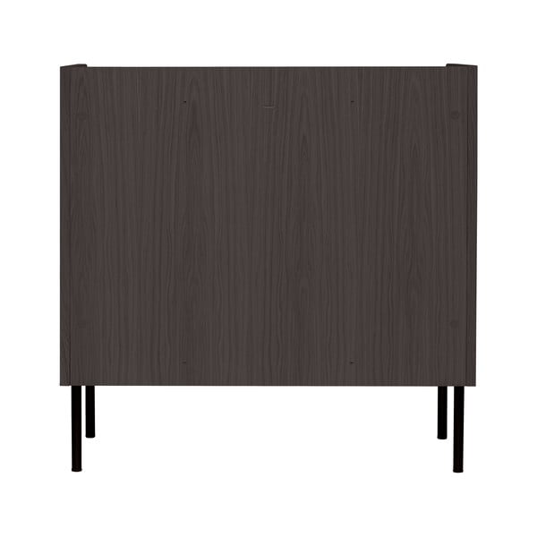 Aukšta šoninė spintelė juodos spalvos iš ąžuolo 80x82 cm Wrap – Bonami Selection-image-4