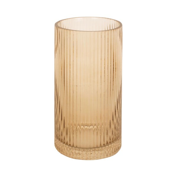 Šviesiai ruda stiklo vaza PT LIVING Allure, aukštis 20 cm