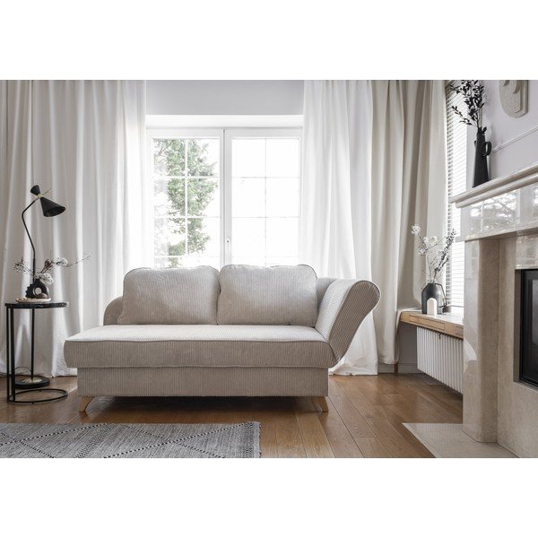 Smėlio spalvos iš kordinio velveto gultas (su dešiniuoju kampu) Chic Charlotte – Miuform-image-2
