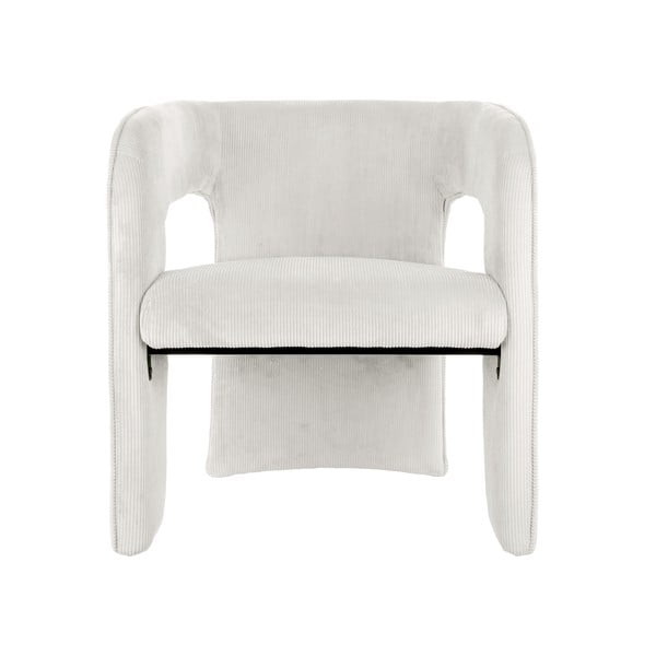 Iš kordinio velveto krėslas baltos spalvos Vigor – Leitmotiv-image-2